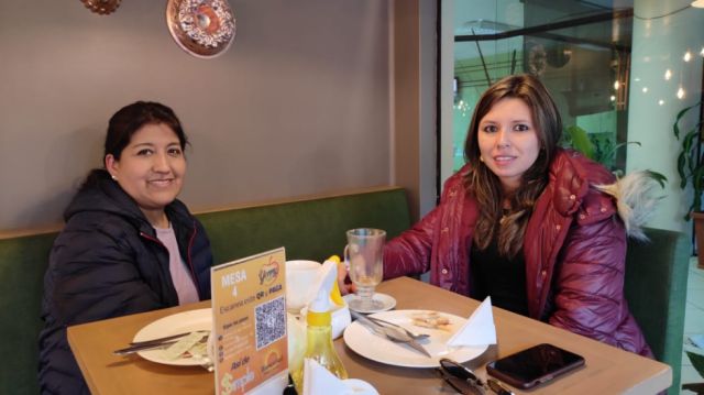 Mónica Jaimes y María Isabel Romero.