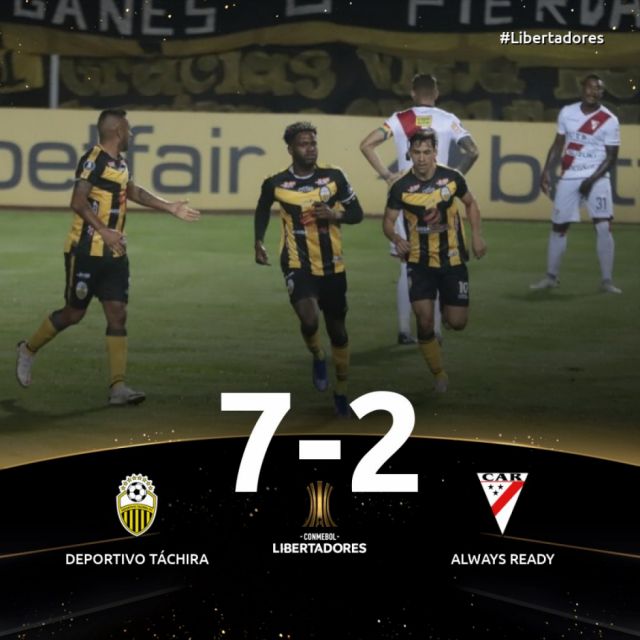 Táchira consigue un triunfo con autoridad sobre Always Ready 