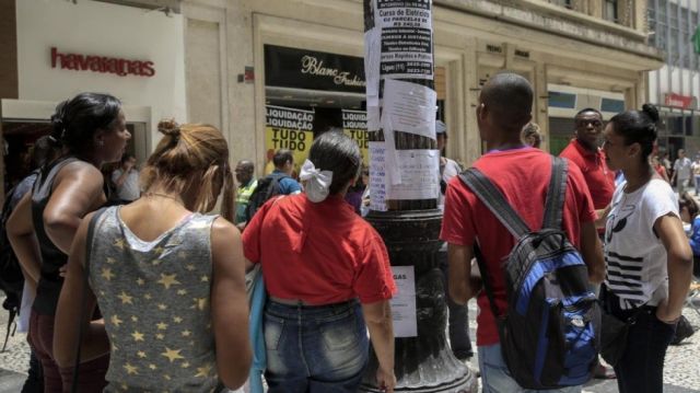 Desempleo en Brasil afectó a 14,8 millones de personas
