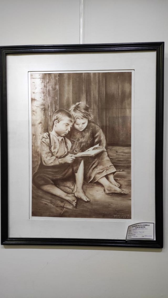 Dibujo en sepia de Gunnar Velarde.