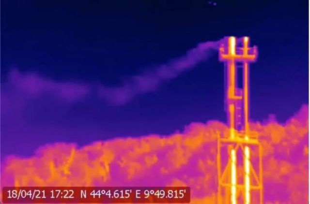 Infraestructura de gas en toda Europa con fugas de gas metano que calienta el planeta