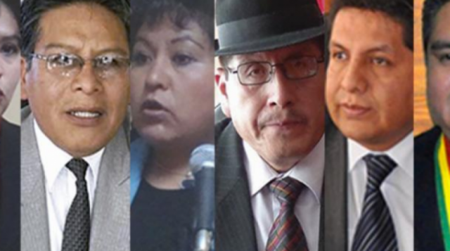 Cuatro exmagistrados que avalaron repostulación de Evo son funcionarios del Estado