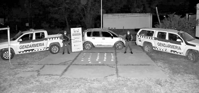 Un perro detectó casi  30 kilos de  cocaína
