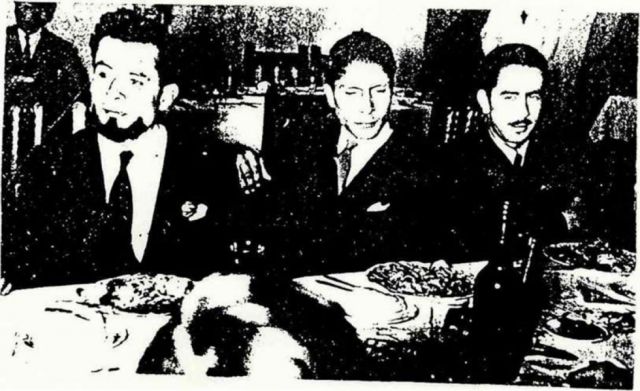 Oscar Alfaro junto a otros dos miembros desaparecidos de Gesta Bárbara