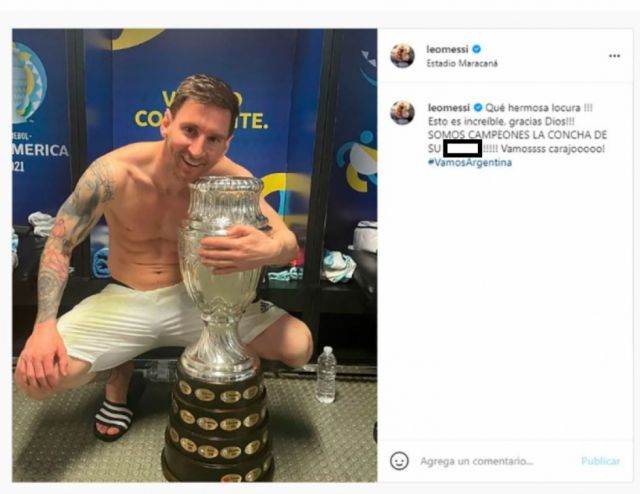 Otro récord de Leo Messi, esta vez con una foto en Instagram