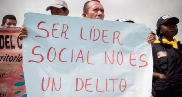 Colombia: ya van 100 líderes sociales asesinados este año