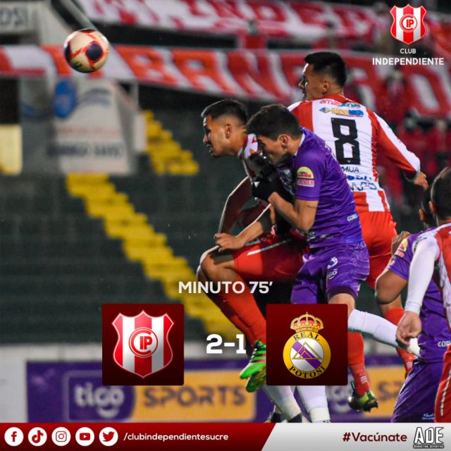 Independiente remonta el clásico ante Real Potosí 