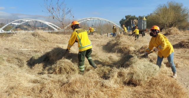 Gobernación y voluntarios limpiaron maleza en las proximidades al puente Peregrino*