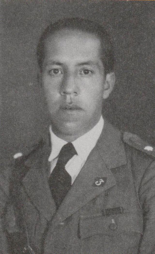 Subtte. Armando Arancibia al momento de la culminación de la guerra del chaco