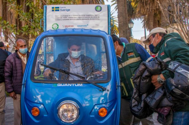 Entrega de donaciones
