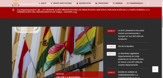 Sus noticias principales tienen de la anterior gestión
