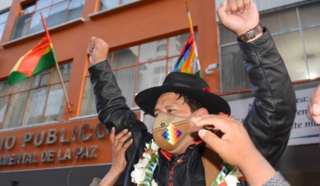 La Paz: Santos Quispe declara en la Fiscalía