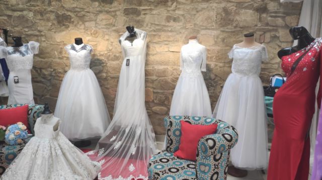 Los vestidos de novia fueron de los principales atractivos del evento.