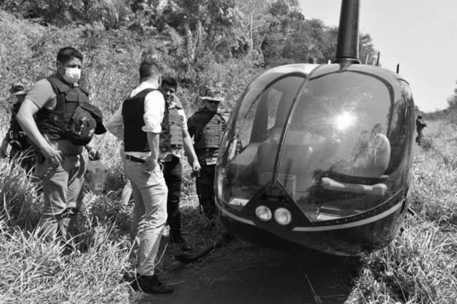 Incautan  helicóptero y  destruyen pistas  clandestinas