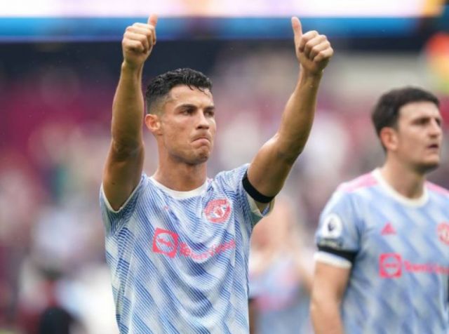 Cristiano anotó en el triunfo del United ante el West Ham