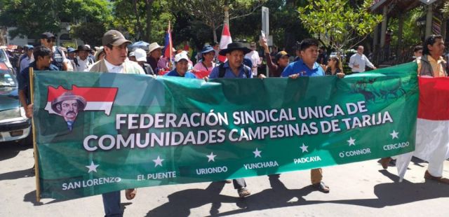Campesinos de Tarija suman luz, gas y agua a su pliego petitorio