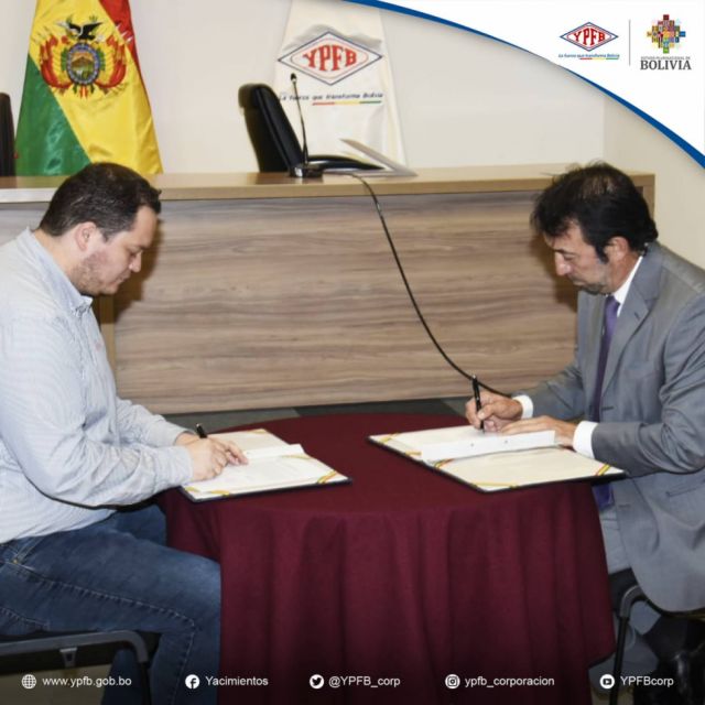 YPFB suscribe acuerdo para exploración de pozos petroleros en Tarija, Chuquisaca y Santa Cruz