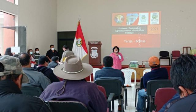 Gobernación elaboró diagnóstico agropecuario en el encuentro de comunidades campesinas de Padcaya