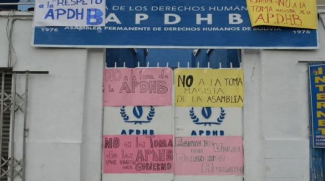 Conade: el MAS pretende tomar la APDHB