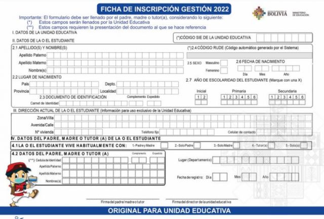 Habilitan formulario de inscripción para evitar filas en colegios