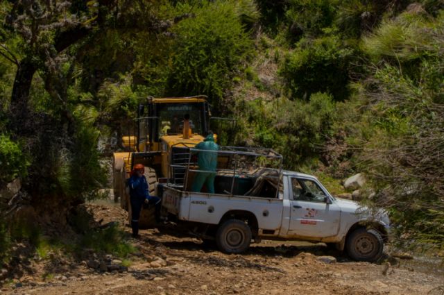 Intervienen vías comunales afectadas por las lluvias 