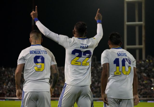 Con dos goles de Villa,  Boca le ganó a Aldosivi
