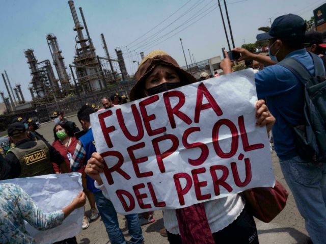 En Perú se registran nuevas protestas contra Repsol