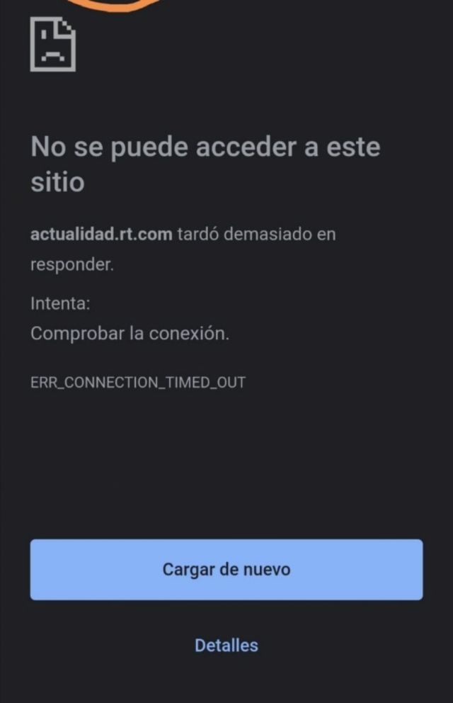 Reportan fallos de acceso a la web rusa RT desde Bolivia