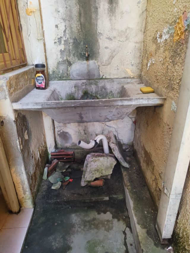 Lavandería descuidada