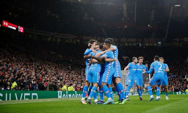 El Atlético Madrid eliminó al Manchester en Inglaterra