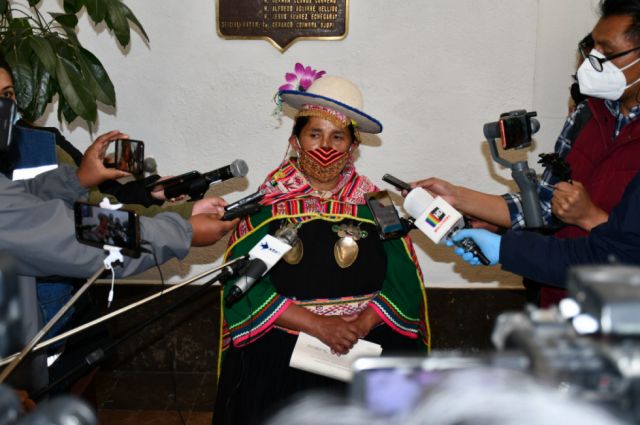 La exdiputada Lidia Patty se inscribe como postulante a la Defensoría del Pueblo