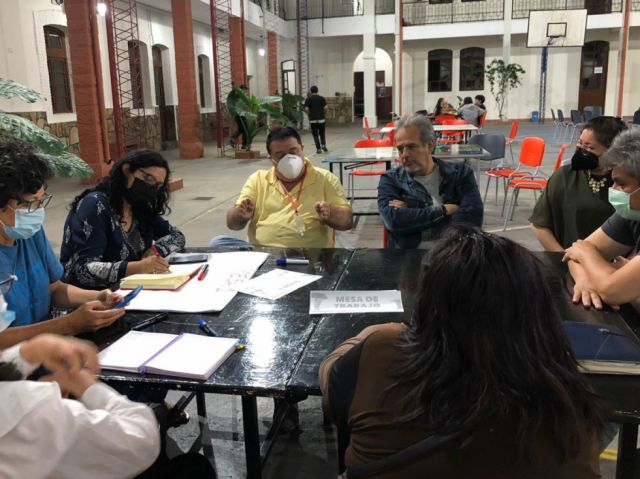 Actividad en mesas de trabajo
