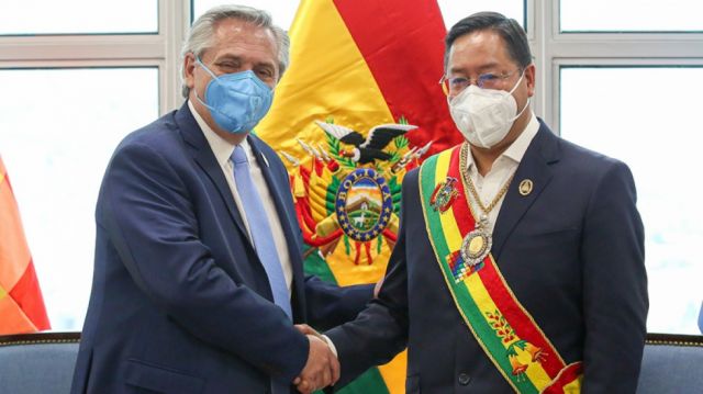 Presidente Arce viajará a Argentina para reunirse con su homólogo Alberto Fernández