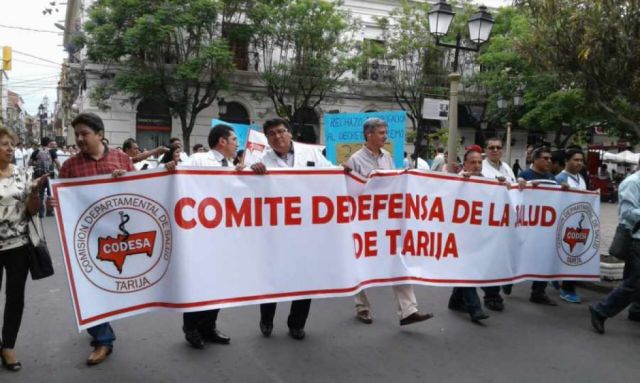 Médicos de Tarija ratifican paro de 48 horas