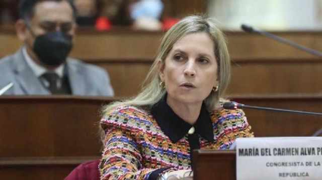 Presidenta del Congreso de Perú acusada de sedición