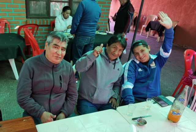 Pastor Bolívar, Víctor Hugo Mamani y Edson Carrión. 