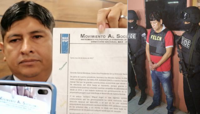 Diputado Cuellar muestra carta con la que el MAS agradeció a un “narco” por aportes económico 