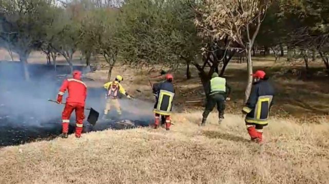 Bomberos sofocaron incendio en la avenida Integración
