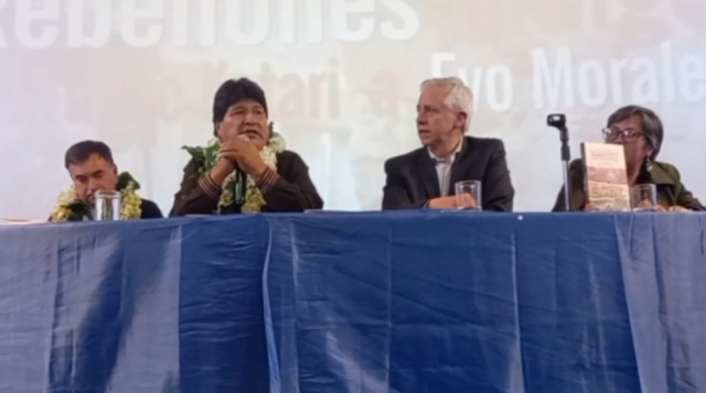Evo, Álvaro y Quintana reaparecen 
