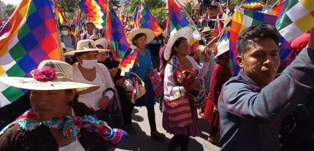 Llegan a La Paz matrices del Pacto de Unidad