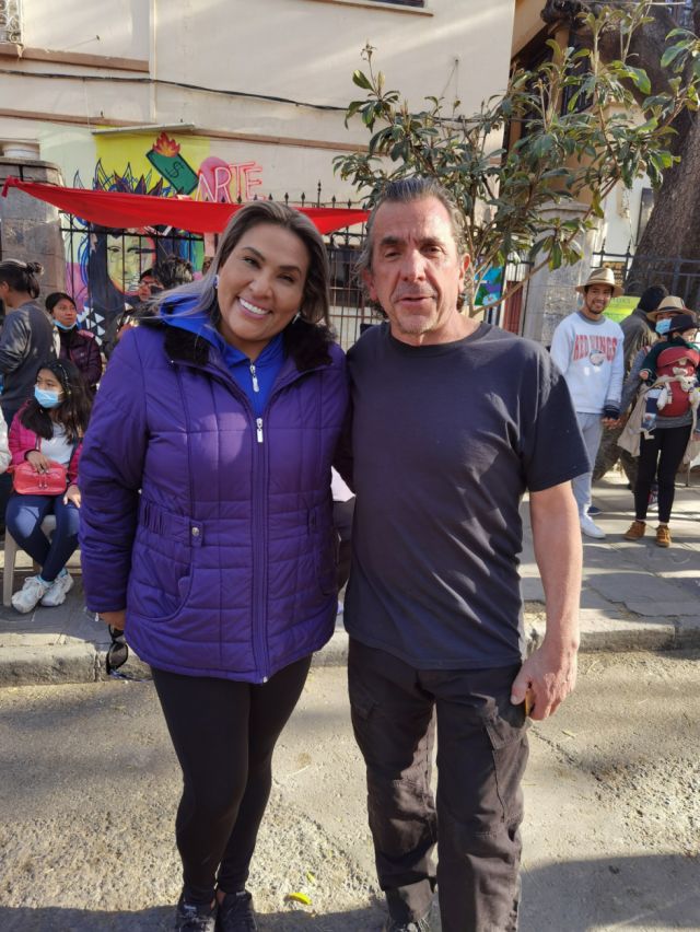 Blanca Peñaloza, directora de Orden y Seguridad, y Fabio Cruz, director de Casa Creart.