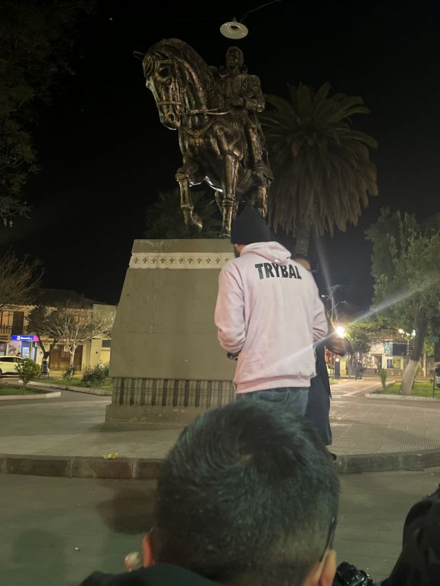 Trybal en su uniforme de batalla