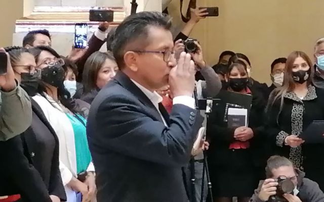 Callisaya jura como Defensor: reconoce las críticas a su designación Callisaya jura como Defensor: reconoce las críticas a su designación