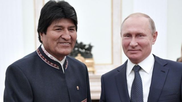 Evo felicita el cumpleaños a Putin y le declara su apoyo antiimperialista