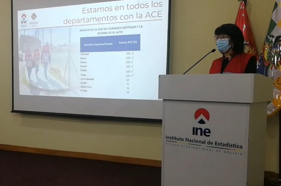 El INE informa que la actualización cartográfica estadística tiene un 51% de avance en el país
