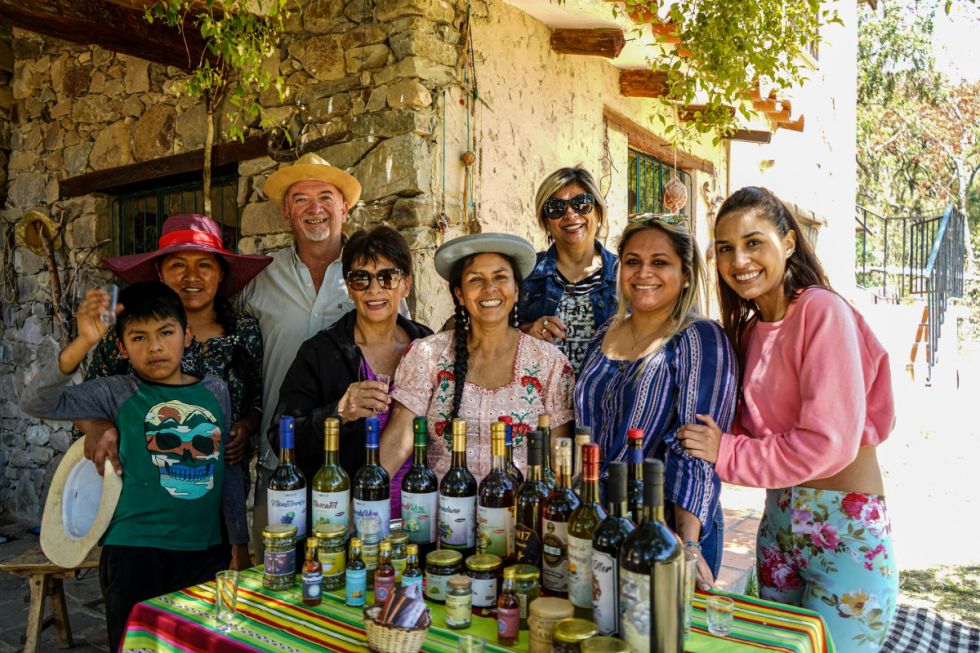 Degustando los productos de La Abrita