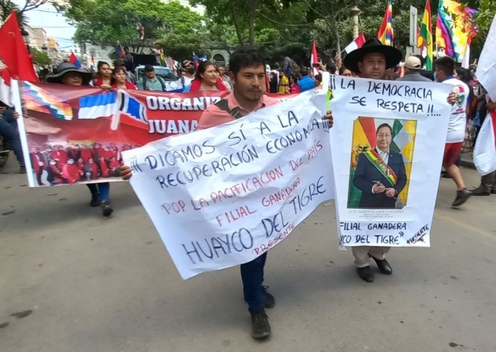 Tarija: Afines al MAS llaman a defender el Gobierno del presidente Arce