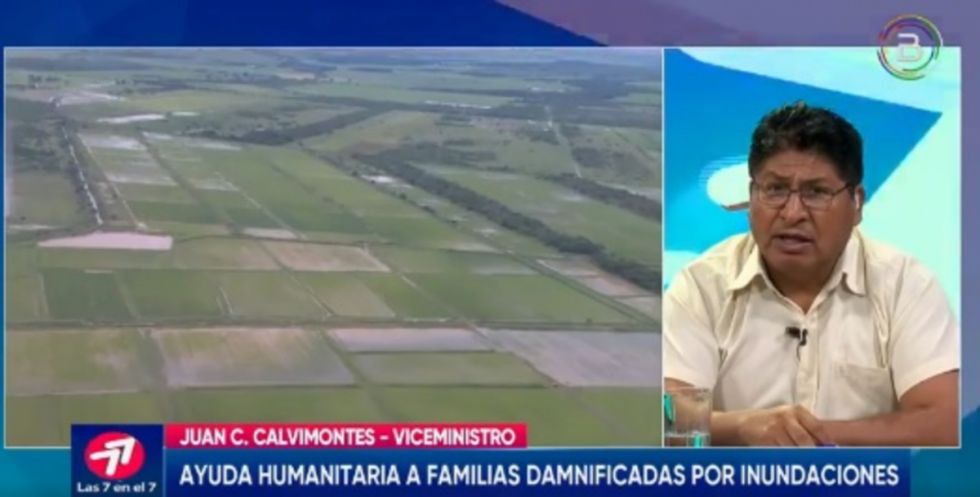 Calvimontes : 79.398 familias afectadas por los eventos climáticos recibieron 904.000 t de ayuda humanitaria valuada en Bs 7,8 millones