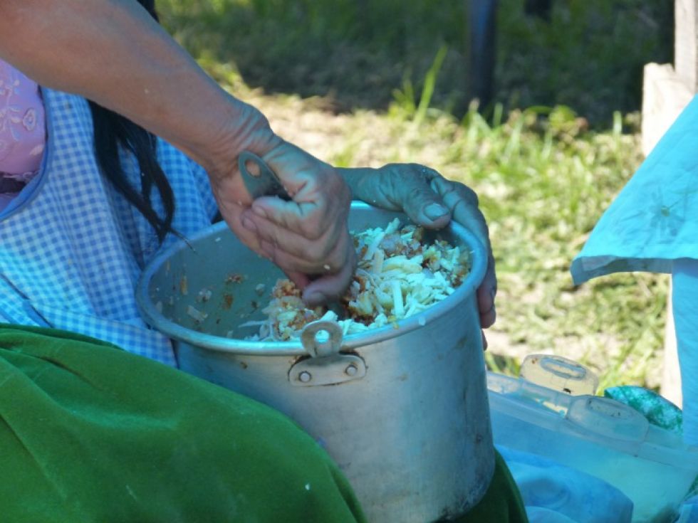 Preparando comida