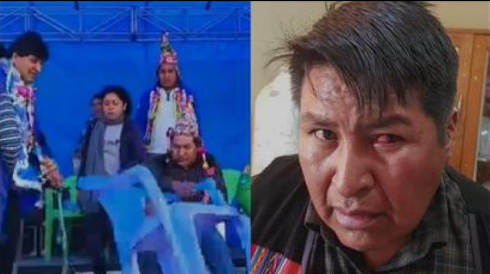 Funcionario que tiró la silla de Evo identifica a sus agresores y presenta denuncia penal